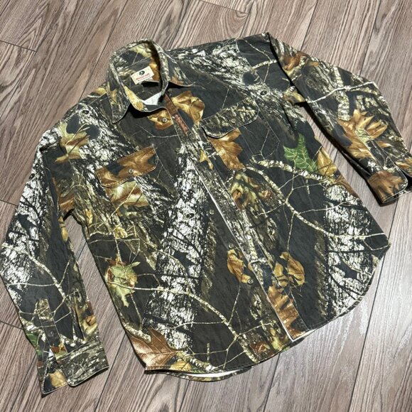 Vintage 90s Mossy Oak Break Up Camo Explorer Shirt – Men’s M - Picture 8 of 8